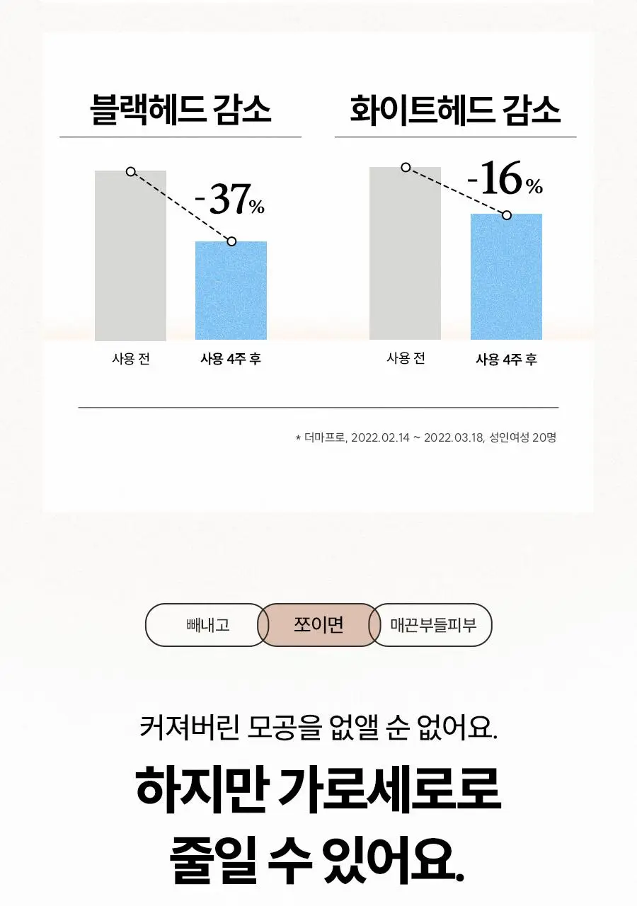 [모공쫀쫀]한율 부들밤 말끔/깔끔 모공팩 100ml (15ml+모공패드 4매)기획 택1 상세페이지 18